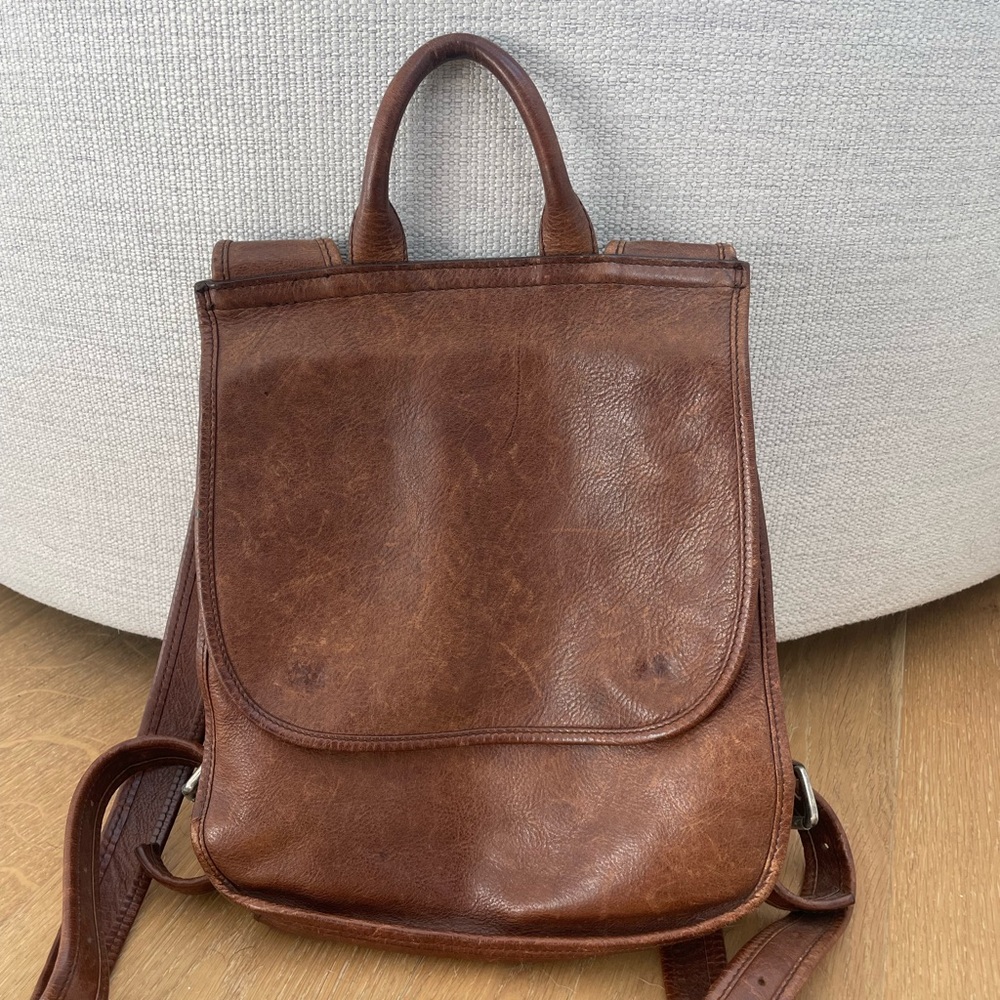 Vintage! Ellington leather chestnut backpack